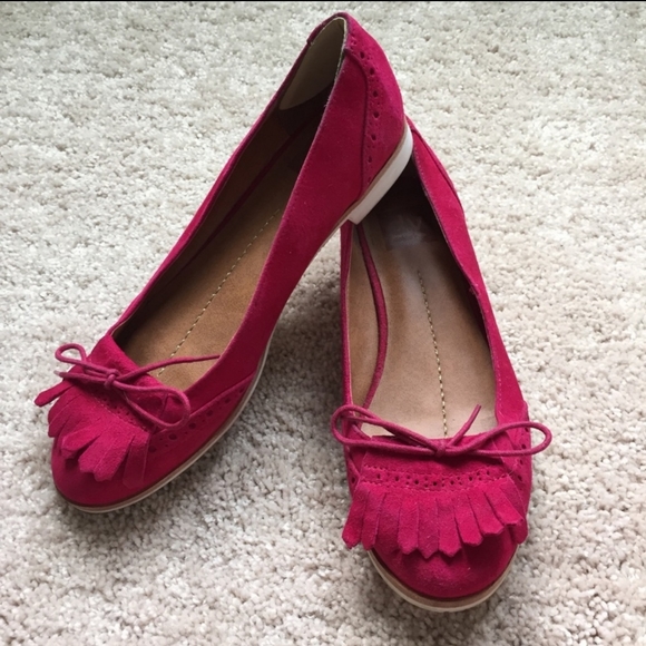 DV by Dolce Vita Red Suede Flats - Picture 4 of 4
